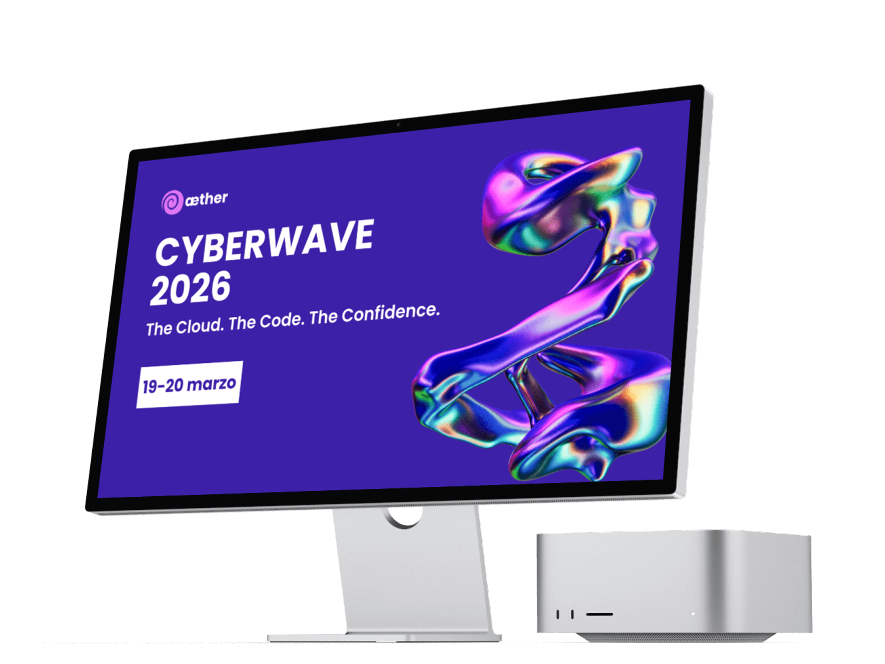 Mockup progetto Cyberwave realizzato con wordpress